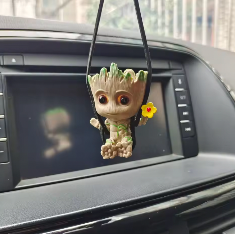 Car charm - Deadpool and groot