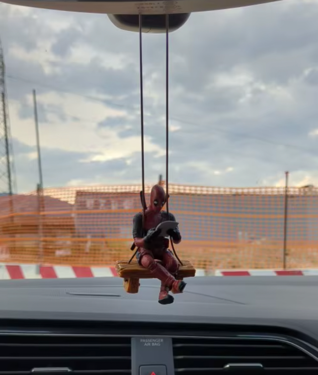 Car charm - Deadpool and groot