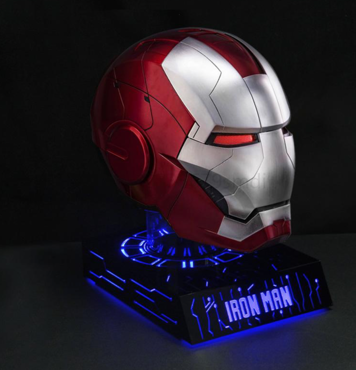 Iron man mk5 electric helmet with voice activation and opening features,