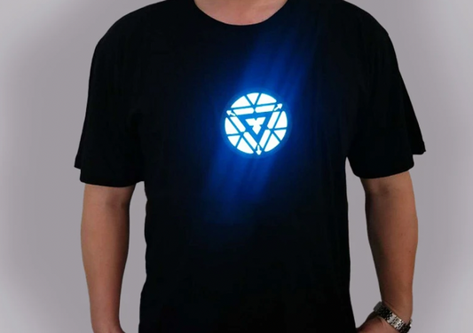 Tony Stark LED Arc reactor shirt