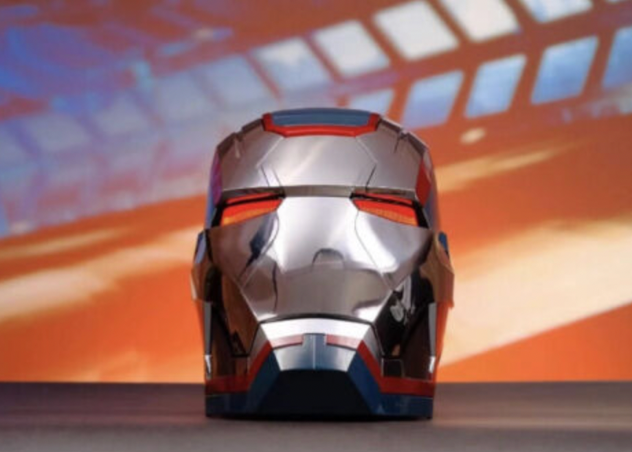 Iron man electric helmet, Iron man mk5 white edition with voice activation and opening features. fully automated iron man electric helmet 