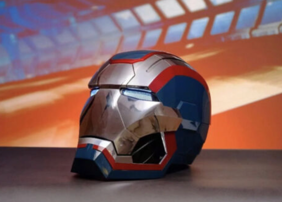 Iron man electric helmet, Iron man mk5 white edition with voice activation and opening features. fully automated iron man electric helmet 